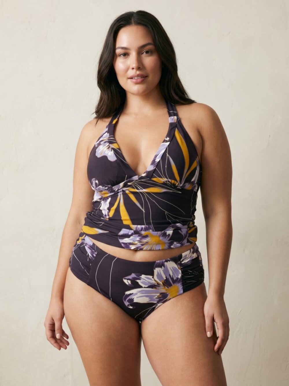 Seafolly Resort Purple and Yellow Bikini